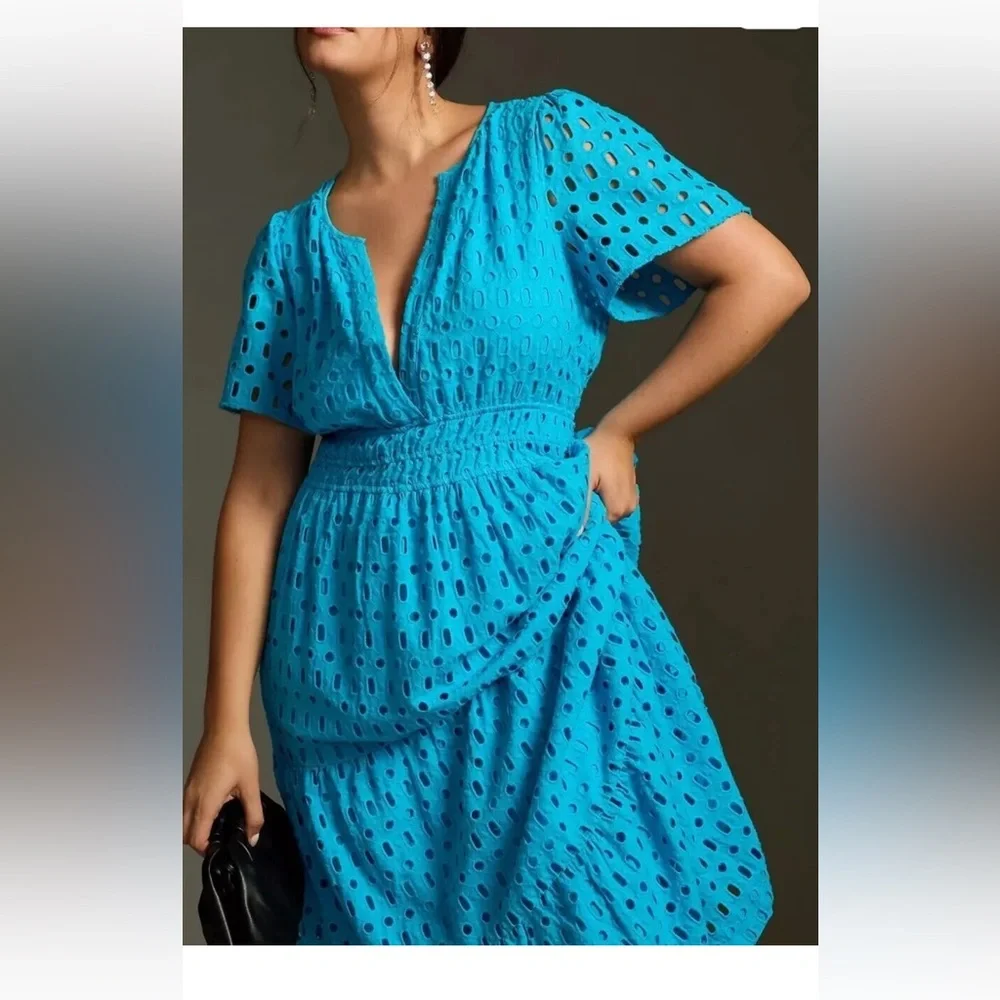 Anthropologie The Somerset Maxi Dress: Eyelet Edition - Picture 6 of 11
